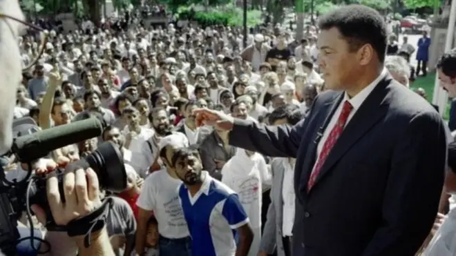 محمد علی سنہ 1993 میں دو ہفتوں کے لیے جنوبی آفریقہ آئے تھے