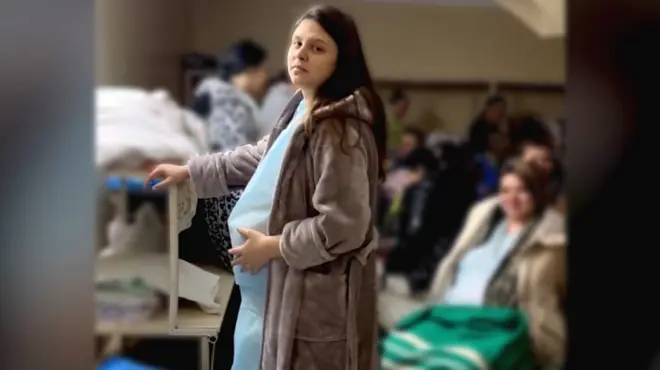 युक्रेनमा गर्भवती महिला