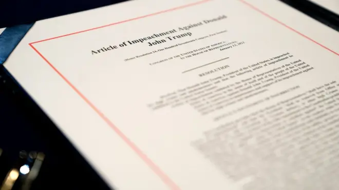 民主党人弹劾特朗普的条款