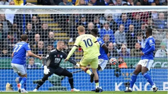 Emile Smith Rowe score di second goal for Arsenal