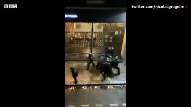 Paris'te polis şiddeti