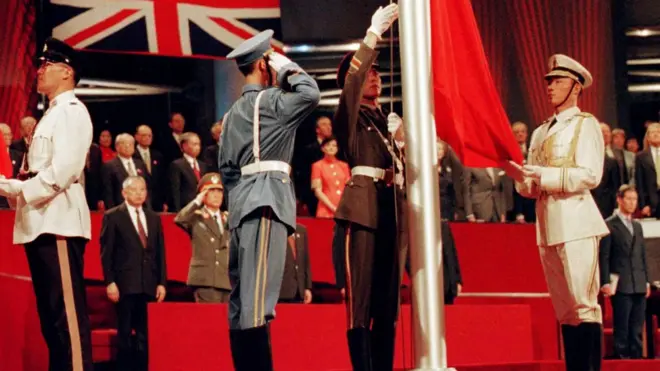 香港主权移交仪式