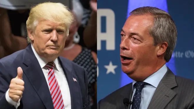Bw Farage amesema angekuwa Mmarekani hawezi kumpigia kura Bi Clinton hata akilipwa