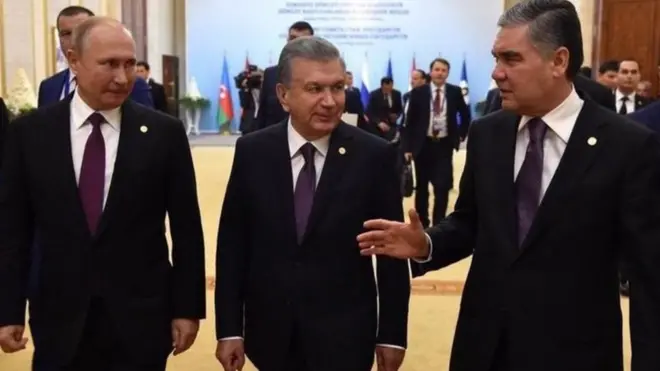 Путин, Шавкат Мирзиёев, Бердимухамедов