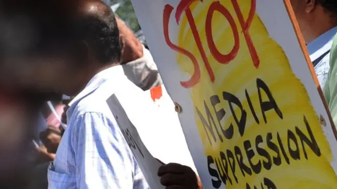 ශ්‍රී ලංකාවේ මාධ්‍ය නිදහස උදෙසා කෙරුණු උද්ඝෝෂණයක්