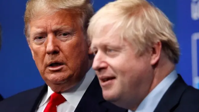 बोरिस जॉनसन और डोनल्ड ट्रंप