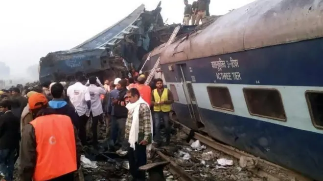 အိန္ဒိယတိုင်းမ်စ် သတင်းစာအရ ရထားလမ်းကွဲအက်လို့ မှောက်တာ ဖြစ်နိုင်