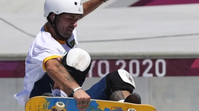 Pedro Barros ganhou prata no skate park