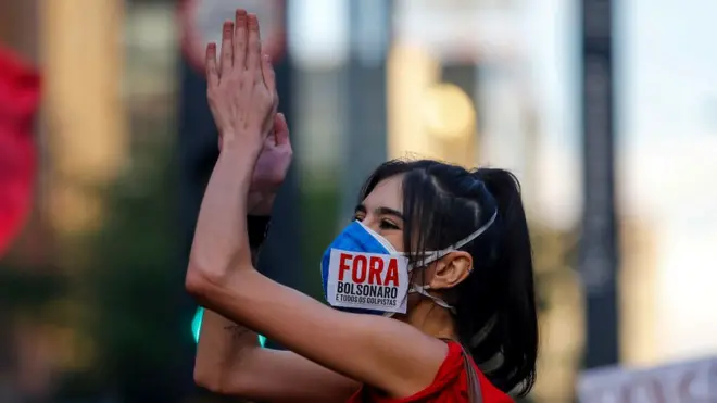 ब्राज़ील में प्रदर्नशकारी