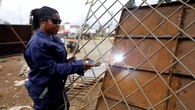 'I bin no reason say she go become welder'