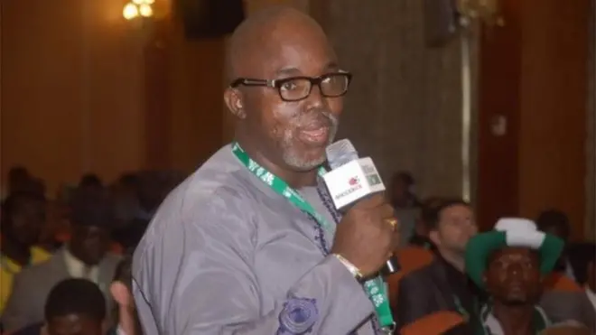 Rais wa shirika la soka la Nigeria ,Amaju Pinnick