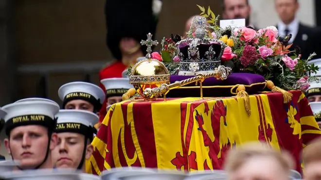 Féretro de la reina Isabel II