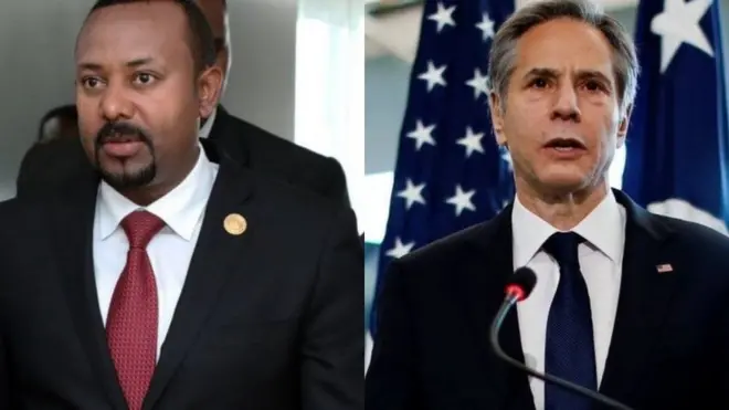 MM Abiy Ahmad fi Antoonii Biliinken