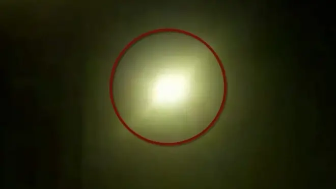 Captura del video donde se muestra el impacto