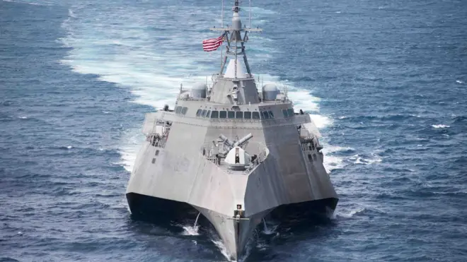 Tàu USS Colorado trong hình tư liệu ở vùng biển Thái Lan: Hiện tàu này đang thăm Cảng Cam Ranh của Việt Nam