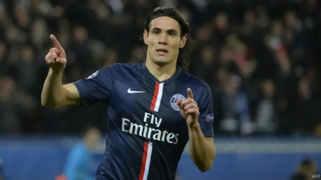 Edinson Cavani a réduit la marque pour le PSG face à Guingamp.