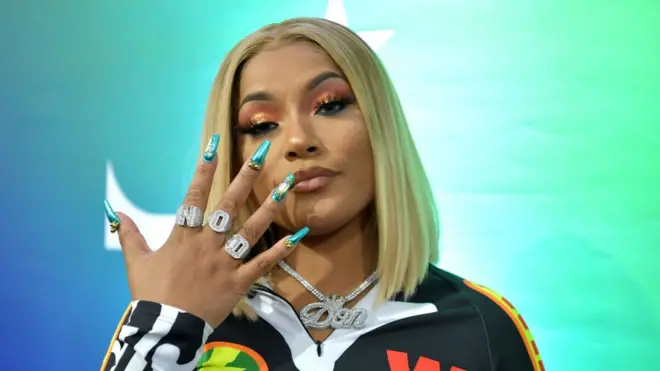 Stefflon Don attend di BET Awards Radio Broadcast Center