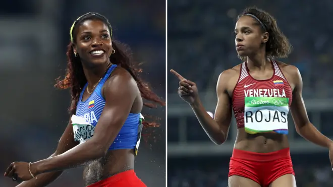 Caterine Ibargüen y Yulimar Rojas