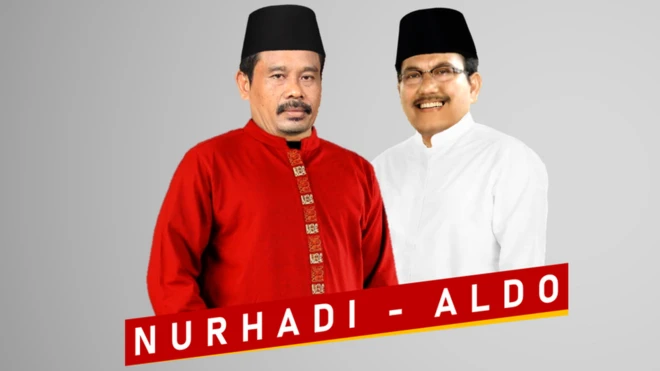 Poster Nurhadi-Aldo yang tesebar di media sosial.