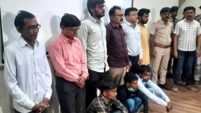 मामले में गिरफ़्तार अभियुक्त