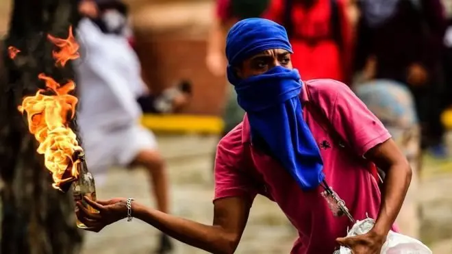 Venezuela'da protestolar