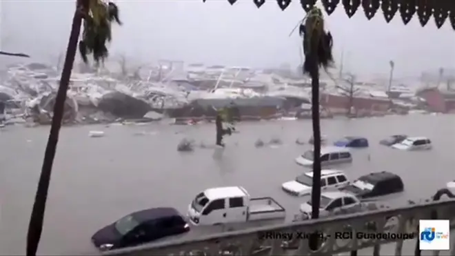 法屬聖馬丁首府馬里格災情（6/9/2017）