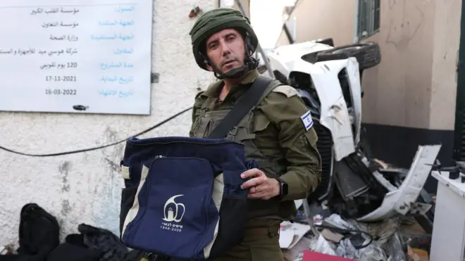 Даниэль Хагари в Газе 22 ноября 2023 года