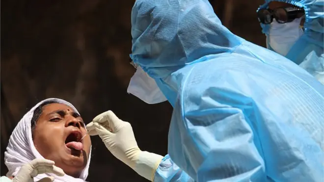 India menggencarkan tes saat masa karantina.