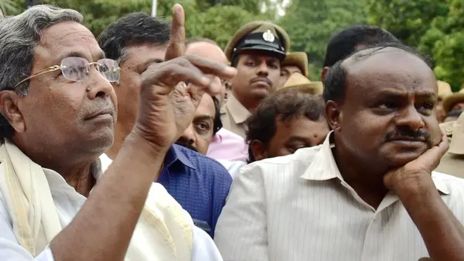 सिद्धरमैया और कुमारास्वामी