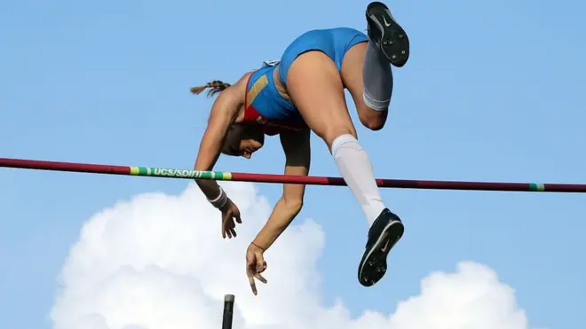 Российская прыгунья с шестом