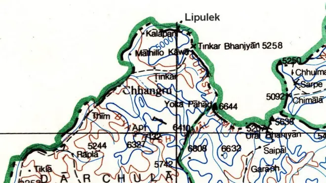 नेपालको नापी विभागद्वारा प्रकाशित नक्सा
