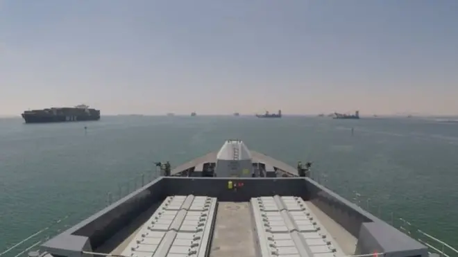 Meli ya wanajeshi wa Uingereza HMS Duncan yawasili katika mkondo wa bahari wa Hormuz