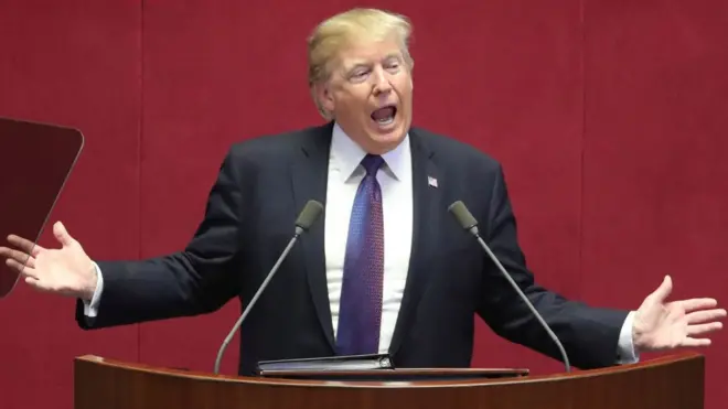 ڈونلڈ ٹرمپ، جنوبی کوریا