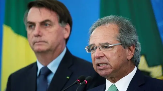 Paulo Guedes e Jair Bolsonaro