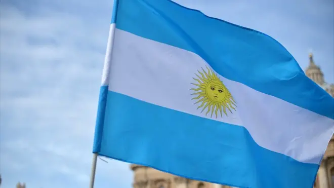 Bandera argentina.