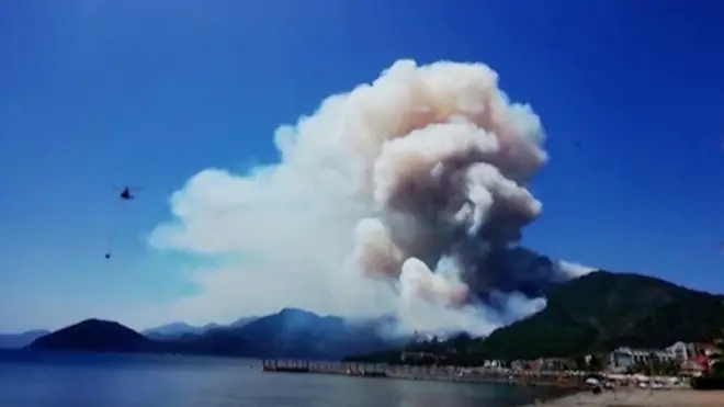 пожары в Турции