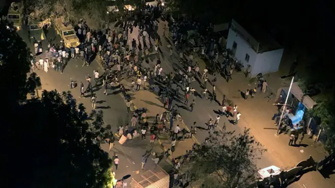 ساحة الاعتصام في الخرطوم