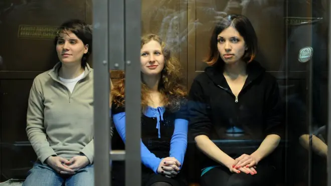Самуцевич, Алехина и Толоконникова на кассации по делу Pussy Riot