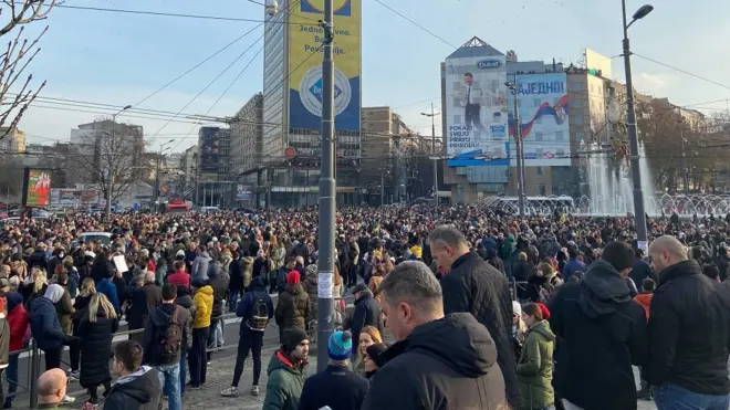 Протест в Белграде