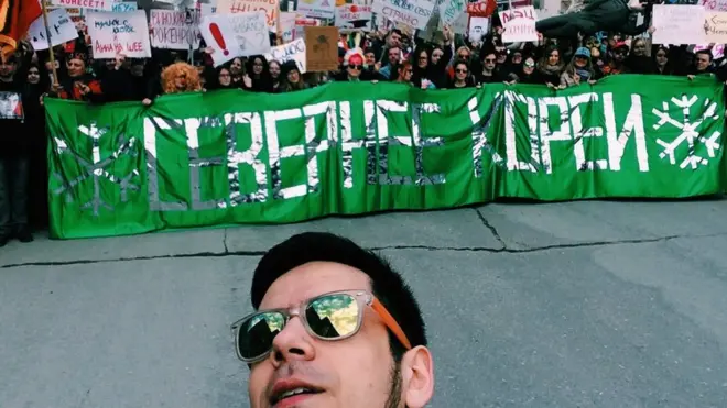 Начало "Монстрации", Новосибирск