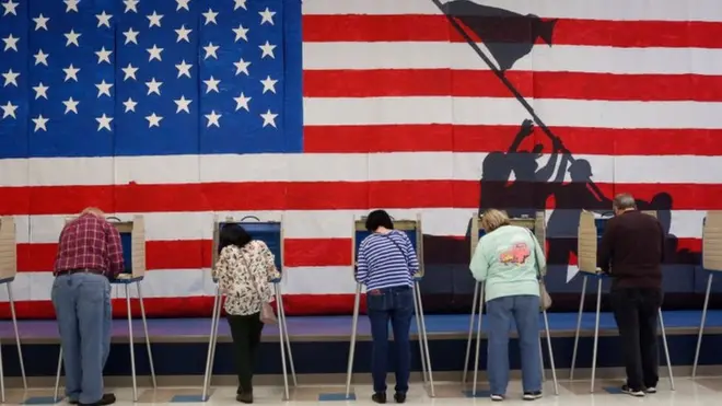 Voters cast their ballots at Robious Elementary School Tuesday, November 5, 2019 in Chesterfield County, Virginia