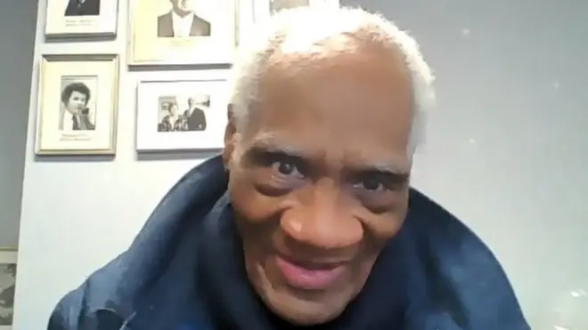 Joe Ligon talking to the BBC