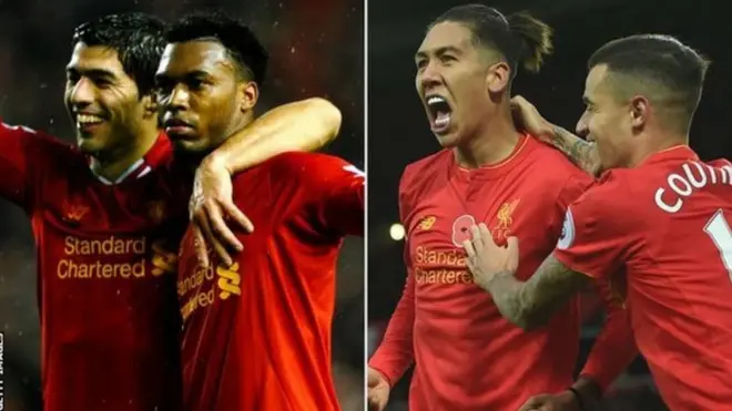 Suarez và Sturridge ghi 52 bàn mùa giải 2013-14- Firmino và Coutinho đã có 10 bàn mùa năm nay.