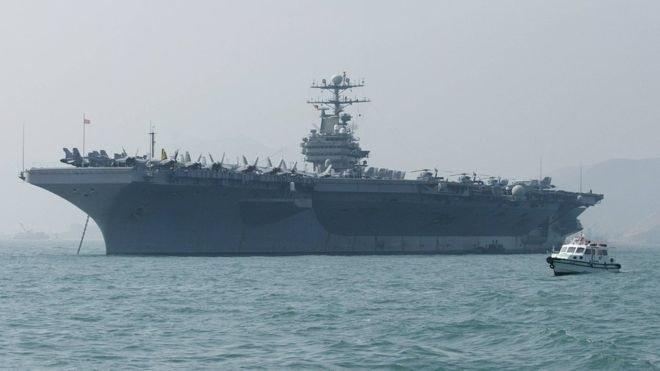 สหรัฐฯ ได้ส่งกองเรือบรรทุกเครื่องบินยูเอสเอสอับราฮัม ลินคอล์น (USS Abraham Lincol Carrier Strike Group) และกองกำลังทิ้งระเบิดไปยังศูนย์บัญชาการกลางสหรัฐฯ