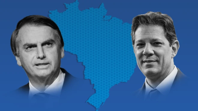 Jair Bolsonaro y Fernando Haddad.