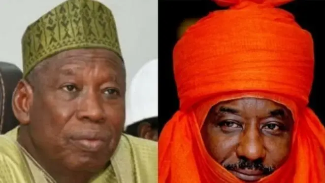 Govnor Ganduje and Emir Sanusi