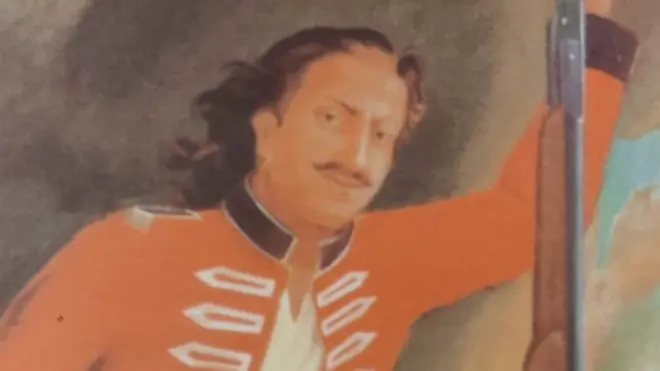 मंगल पांडे का एक चित्र