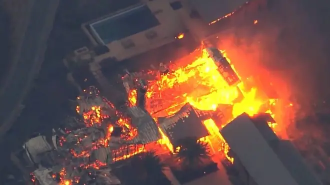 Fires across the state cause widespread damage and destruction.