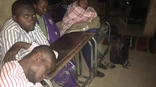 Dem put corpers inside classroom say make dem sleep