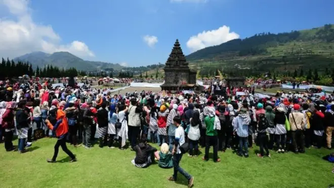 Kawasan Dieng menjadi salah satu tujuan wiasata, foto diambil pada Festival Dideng 2014.